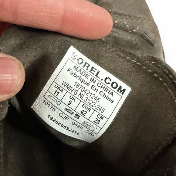 SOREL Women’s Brown Waterproof Leather Evie Lace Wedge Boot Size 11 - Picture 6 of 8